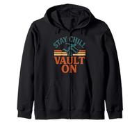 Parkour Stay Chill and Vault en Gimnasia Retro Freerunning Sudadera con Capucha