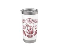 Parks and Recreation I Met Li’l Sebastian Vaso térmico de acero inoxidable de doble pared