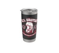 Parks and Recreation I Met Li’l Sebastian Vaso térmico de acero inoxidable de doble pared