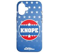 Parks and Recreation Knope Campaign Button Carcasa para iPhone 16