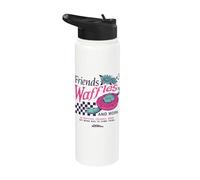 Parks And Recreation Leslie Knope Friends Waffles Work Stainless Steel Insulated Water Bottle