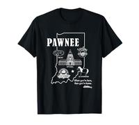 Parks and Recreation Pawnee Indiana Icons Camiseta