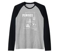 Parks and Recreation Pawnee Indiana Icons Camiseta Manga Raglan