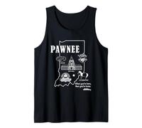 Parks and Recreation Pawnee Indiana Icons Camiseta sin Mangas
