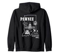 Parks and Recreation Pawnee Indiana Icons Sudadera con Capucha