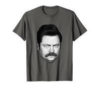 Parks & Recreation Cabeza de Ron Swanson Camiseta