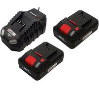 Parkside 1 cargador de 20 V y 4,5 A + 2 baterías inteligentes de 4 Ah, apto para la serie X20V Team