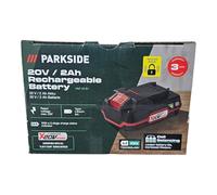 Parkside - Batería 2 Ah 20 V Compatible con Todos los aparatos de la Serie PARKSIDE X 20 V Team