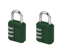 PARKSIDE® Candados / Candados de combinación / Candado para exteriores / Cable de acero para candado. (Juego de 2 cerraduras de combinación.)