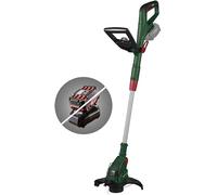 PARKSIDE Desbrozadora inalámbrica PRTA 20-Li, 2 bobinas de hilo, 24 cm, 5 posiciones, negro, plateado, verde, rojo, 25 cm, 8.5E+3 rpm, 1.907 kg, funcional, robusto