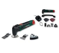 Parkside - Herramienta giratoria multiusos inalámbrica de 12 V, tecnología de oscilación altamente versátil, unidad desnuda, para aserrar, cortar, raspar y lijar, negro/verde/rojo/plateado