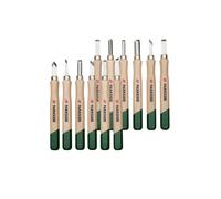 PARKSIDE® Juego de formones y gubias para madera (Juego para tallar madera, 12 pzs.)