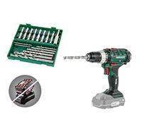 Parkside Juego de Taladro Inalámbrico de 20 V - 17 Piezas Con LED Integrado, Par de Torsión de 40 Nm, Diámetro de 30 mm (Madera), 13 mm (Acero)