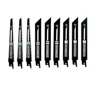 Parkside Lidl IAN 104447 - Juego de 9 hojas de sierra sable para sierra sable PSSA 18 A1 (3 madera, 3 metal, 3 bimetálicos)