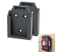 Parkside - Lote de 4 soportes de batería (20 V, soporte de pared, con bloqueo, para baterías X20 V, PAP 2 Ah, 4 Ah, fijación de rosca individual para taller, camioneta