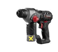 Parkside - Martillo percutor 12 V recargable sin escobillas Performance con sistema SDS-plus, 1,1 J y luz LED integrada para hormigón y piedra