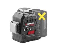 Parkside - Nivel láser cruzado PARKSIDE PERFORMANCE PKLLP 3360 A1 autonivelante 360° con láser verde de alta visibilidad hasta 30 m, compatible con baterías Smart X 20 V