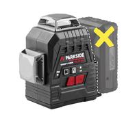 PARKSIDE PERFORMANCE® 20 V Nivel láser de líneas cruzadas recargable