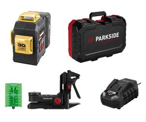 PARKSIDE PERFORMANCE® Láser de líneas en cruz recargable de 20 V Edición Limitada »PKLLP 3360 A1« con batería y cargador.