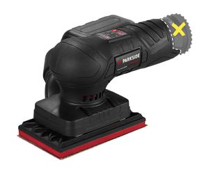PARKSIDE PERFORMANCE® Lijadora excéntrica a batería de 12 V »PAESP 12-Li A1« / Lijadora orbital a batería »PASSP 12-Li A1«, sin batería ni cargador.