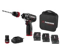PARKSIDE PERFORMANCE® Set atornilladora taladradora recargable 12 V
