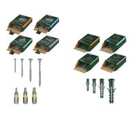 PARKSIDE® Surtido de tornillos para aglomerado, 420 piezas / Surtido de tacos, 500 piezas