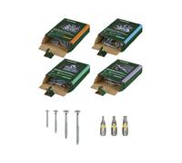 PARKSIDE® Surtido de tornillos para aglomerado, 420 piezas / Surtido de tacos, 500 piezas