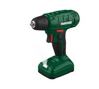 PARKSIDE® Taladro atornillador con acumulador de 12 V PBSAE 12 A1, con batería y cable de carga USB-C.