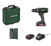 PARKSIDE® Taladro atornillador recargable de 20 V »PABS 20-Li G8«, con batería y cargador.