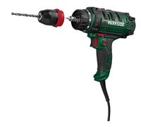 PARKSIDE - Taladro potente de 2 velocidades PNS 300 B3 resistente y duradero con 22 niveles + nivel de perforación hasta 1600 revoluciones por minuto, mango suave antideslizante, aspecto husillo,