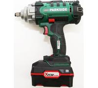 Parkside X20V Team - Atornillador de impacto (400 NM) para coche PASSK 20-Li B2 (incluye batería de 4 Ah y cargador) en maletín de transporte, (½)