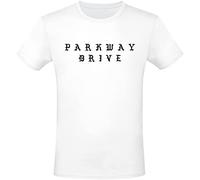 Parkway Drive Glitch Hombre Camiseta Blanco 100% algodón Regular