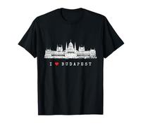 Parlamento de Budapest Hungría Skyline I Love Budapest Camiseta