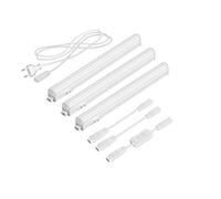 Parlat Luces LED bajo el armario Rigel, 31,3 cm cada una, con interruptor, 397 lm cada una, blanco cálido, juego de 3