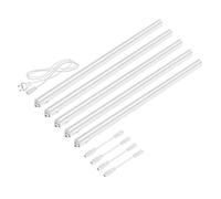 Parlat Luces LED bajo el armario Rigel, 87,3cm cada una, 1002lm cada una, blanco cálido, juego de 5