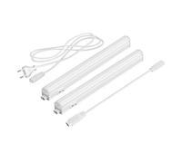 Parlat Luminarias LED para debajo del armario Rigel, cada una de 31,3 cm, cable de 40 cm, cada una de 445 lm, blanco, juego de 2