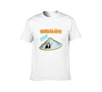 Parliament Funkadelic Mothership Connection George Clinton Men's T-Shirt Unisex White Cotton Print tee Shirts M