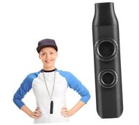 Parliky 1 Kazoo Instrumento Musical de Doble Orificio con Membranas Reemplazables y Cordón para Colgar, Portátil para Niños y Adultos en Fiestas y Acompañamiento Musical