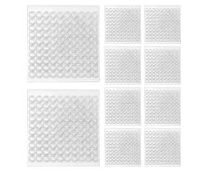 Parliky 10 hojas de puntos adhesivos transparentes de 10 mm, masilla adhesiva de doble cara, removible para pósteres, decoración de paredes, manualidades, proyectos escolares, 100 unidades por hoja.