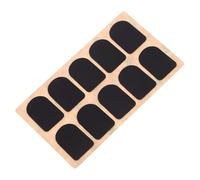 Parliky 10 piezas Almohadillas para Boquilla Saxofón Cojines de Silicona Duraderos Parches Protectores para Clarinete y Saxo Negro