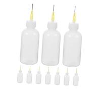 Parliky 10 piezas Botellas Aplicadoras con Punta de Aguja Fina para Cerámica Botellas Exprimibles para Esmaltes de Alfarería Herramientas Precisas para Pintura y Modelado de Barro