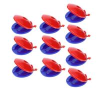 Parliky 10 Piezas Castañuelas de Dedos Juguete de Percusión Ligero y Seguro para Instrumento Musical Educativo de Coordinación Mano-Cerebro