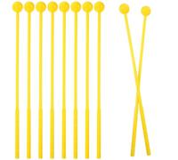 Parliky 10 Piezas Mazos de Instrumentos Musicales Baquetas de Percusión Ergonómicos para Lengua Drum y Marimba, Práctica Portátil para Niños