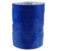Parliky 10 rollos Cinta de Embalaje Azul para Sellar Bolsas Adhesiva Protectora para Atar y Empaquetar Supermercados Alta Adhesión y Resistencia