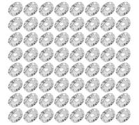 Parliky 100 Piezas Bead Spacers Rondelle Crystal Charm Rhinestone Metal Beads For DIY Bracelet Necklace Jewelry Making Supplies