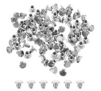 Parliky 100 Piezas Clavos para Neumáticos de Nieve, Tachuelas para Nieve de Aleación de Aluminio, Plata, para Vehículo y Uso Todoterreno, Mejor Agarre y Estabilidad en Condiciones