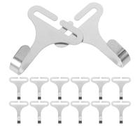 Parliky 100piezas Ganchos para Asientos de Coche Clips Metálicos para Fijación de Correa Elástica Accesorios Interiores de Automóviles Uso Cojines de Asientos y Bolsos de Coche