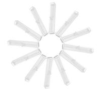 Parliky 12 Piezas Estuche Plástico Translúcido para Bolígrafos de Unidades Caja Pequeña para Almacenamiento y Exhibición Regalo para Estudiantes y Profesionales