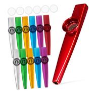 Parliky 12piezas Kazoos de Metal Instrumento de Trompeta Kazoo para Adultos y Principiantes para Prácticas Musicales Casa o Escuela