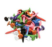 Parliky 150 Piezas Pequeñas uñas redondas de dos patas colors miniatura redondo pequeño de colores alfileres de sujetadores de clavitos tachuelas de álbum de recortes mini brads